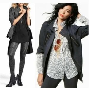 CAbi 3184 Love Carol Flight Moto Mesh Back Jacket Sz Medium Like New